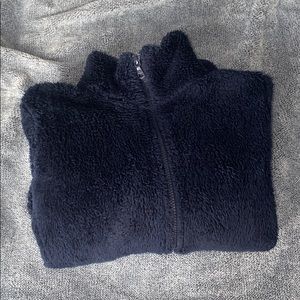 Navy blue fleece jacket